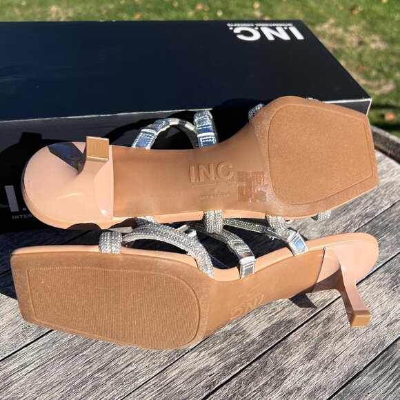 NWT INC Rhinestone Knotted Slip On Heels - Nadeen - Size 9 - Picture 6 of 11